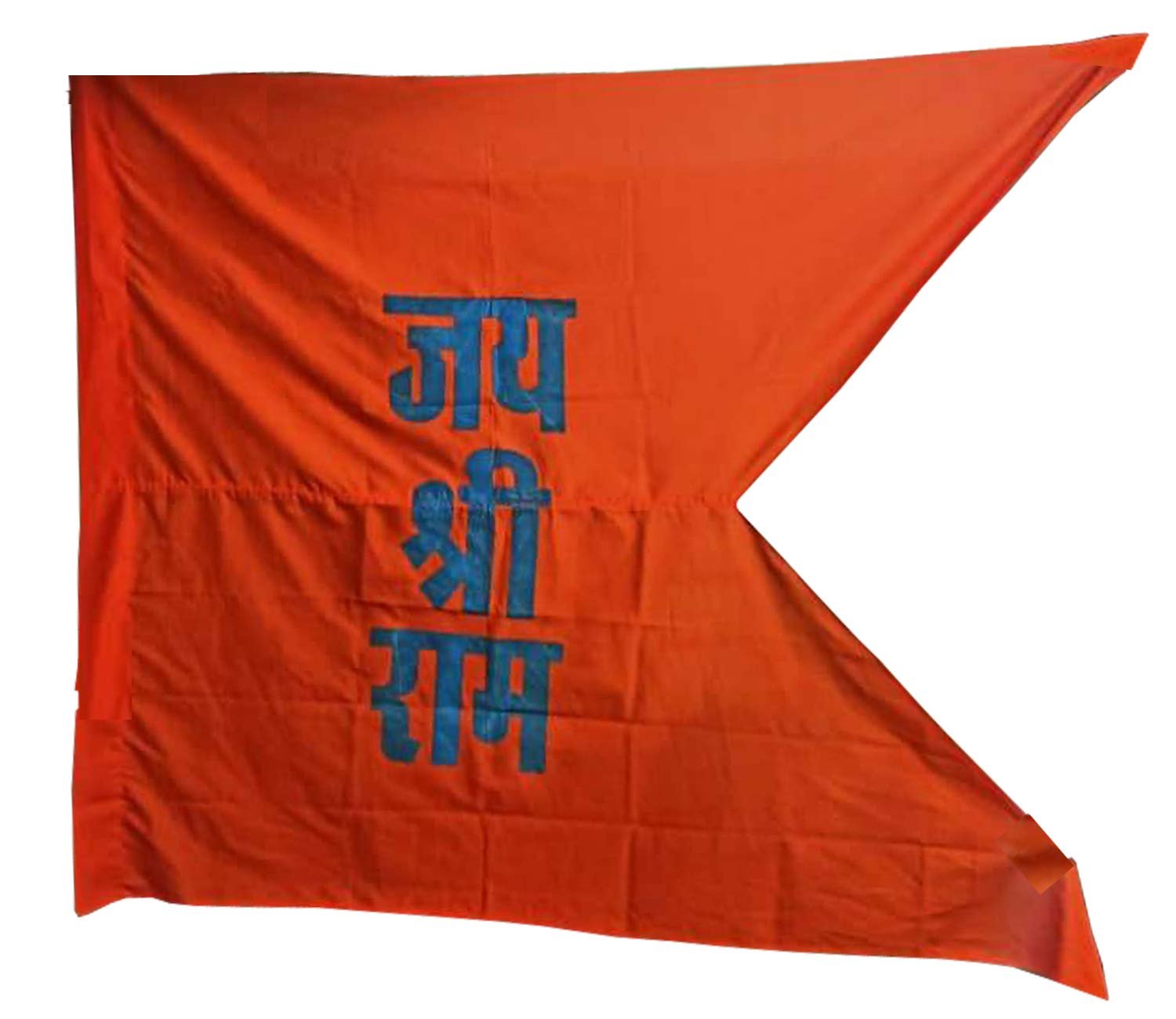 Poveria Jai Shree Ram Bhagva Jhanda Big Size Flag Size 7×9 feet (84×108 Inch) Orange